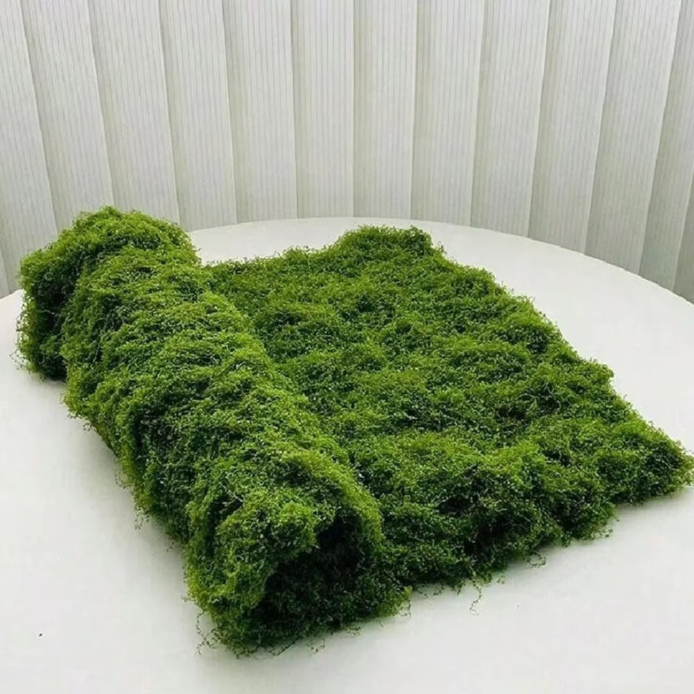 Musgo artificial de 1x1m para artesanato, grama artificial, musgo preservado, plantas verdes para decoração de casa, quarto, jardim e paisagismo