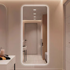 Espelho Grande com LED Sala Luxo 140x60cm Modelo LuGz